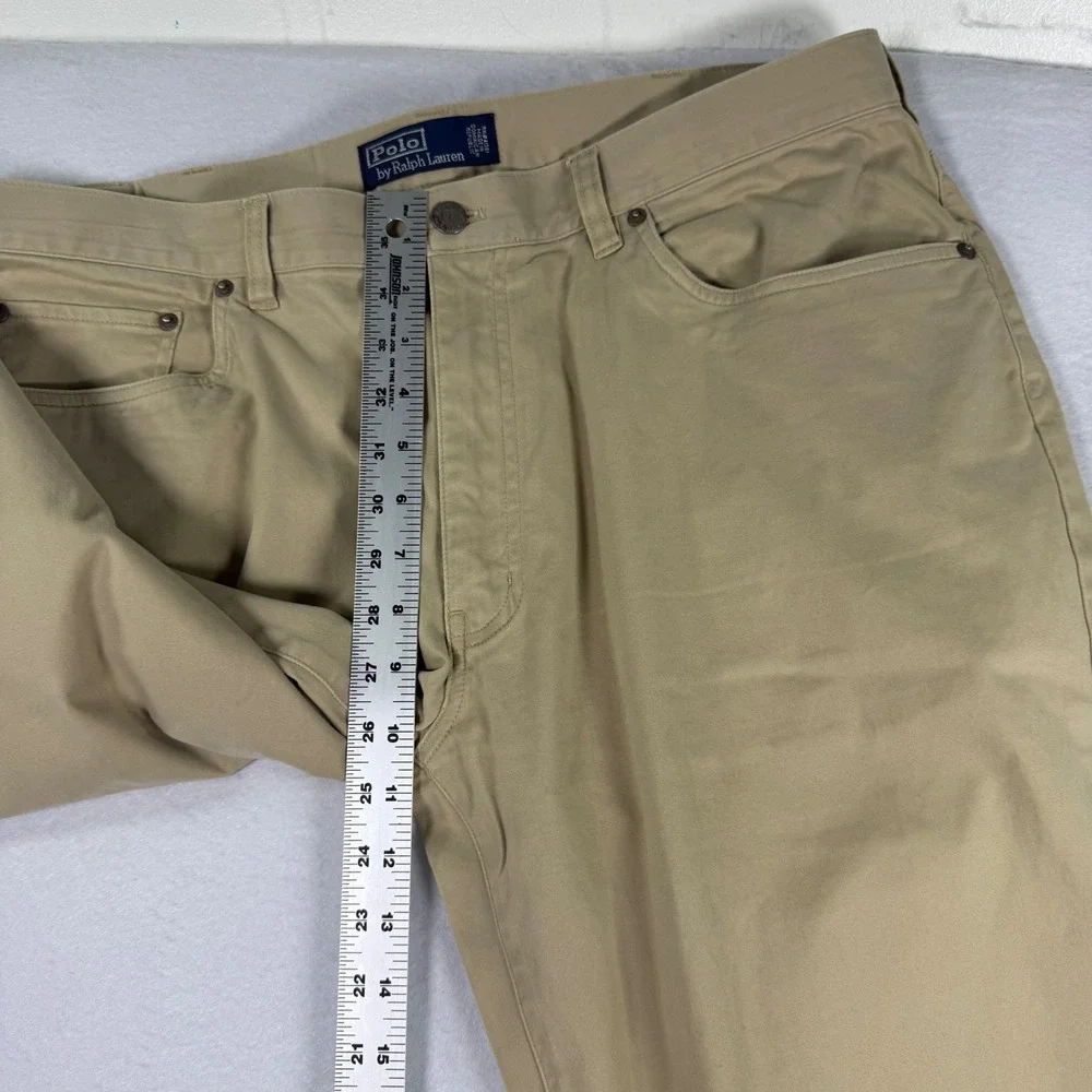 Vintage Polo Ralph Lauren Dungaree Pants Mens 38x32 Khaki Tan Chinos NWOT Unworn - Picture 11 of 12